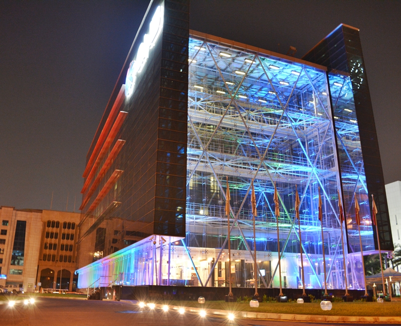 Qatar National Bank Head Office-Corniche, Facade Lighting