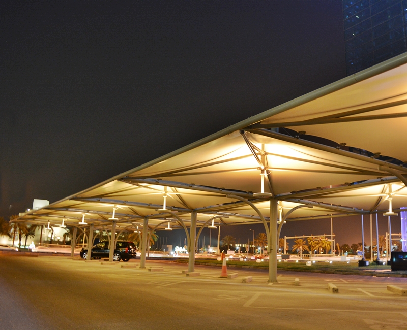 Qatar National Bank Corniche, Car Park Lighting